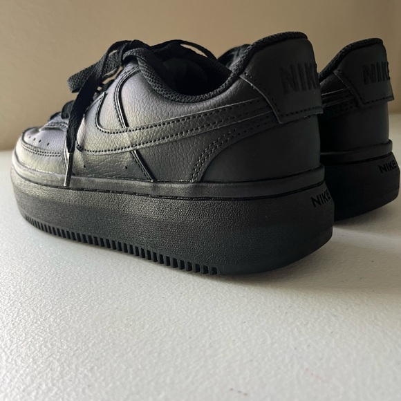 Nike Court Vision Alta Leather Platform Sneakers | Women’s Size 7.5 | Black - Picture 12 of 16
